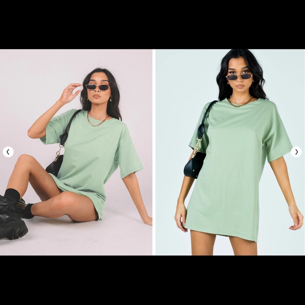 Thunderstruck Tee Dress Green